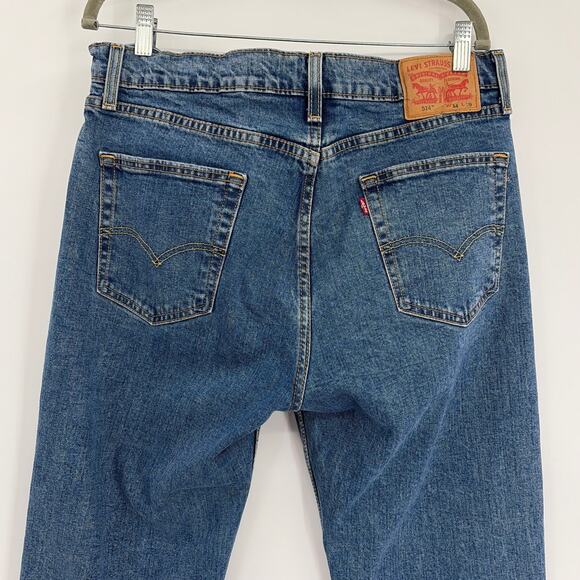 Levi's 514 Slim Straight Mens Jeans 34x29 Dad Y2K Normcore Medium Wash Minimal - Picture 8 of 11
